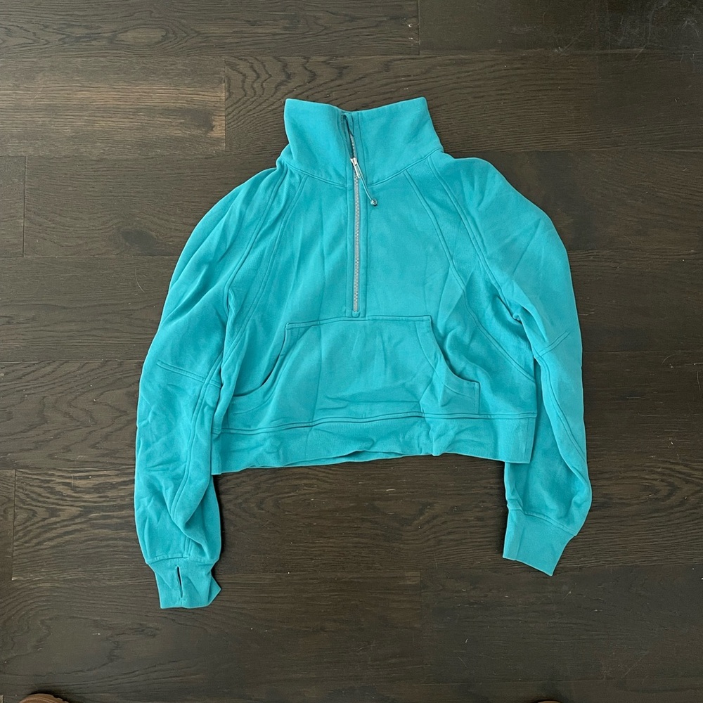Women’s Teal Quarter-Zip Pullover Sweater Lululemon